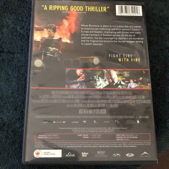 🔥the GIRL who PLAYED with FIRE sequeal to the girl with the dragon tattoo - Picture 2 of 7